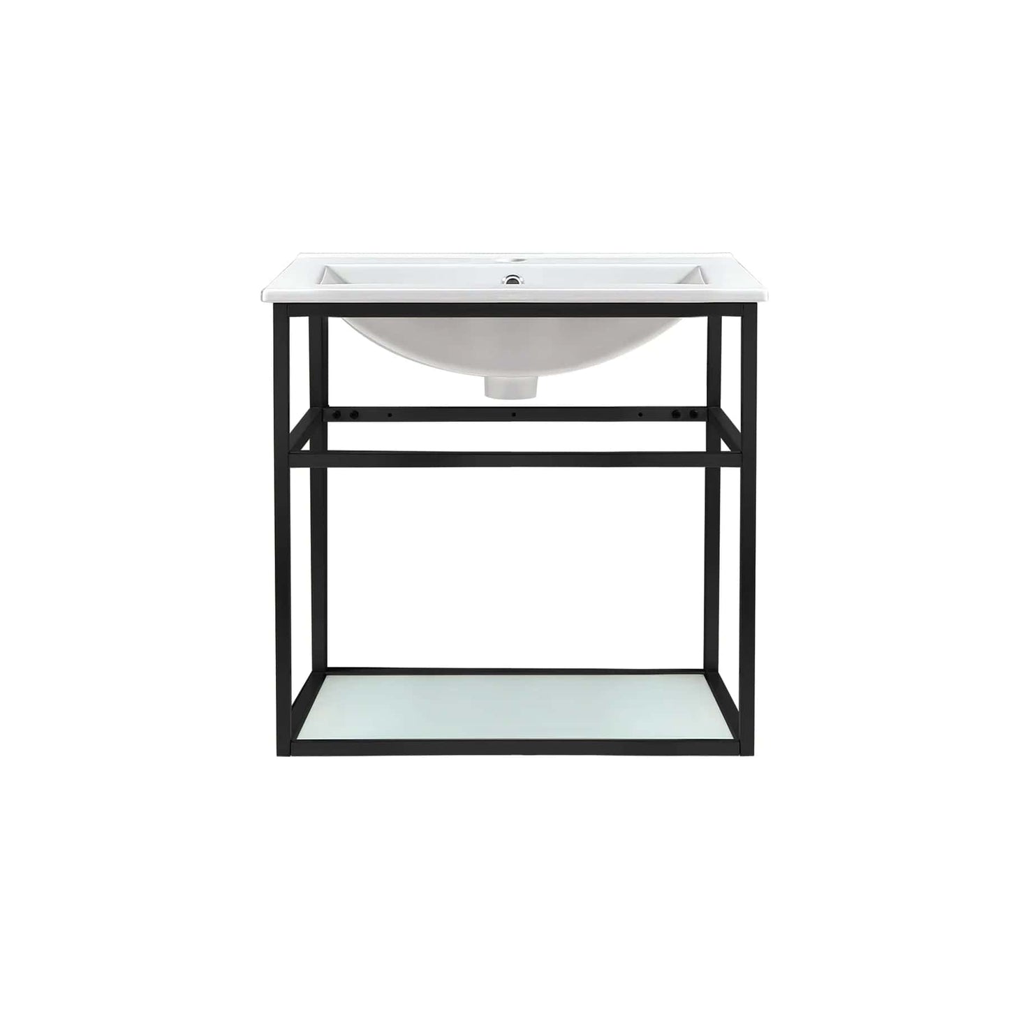 Swiss Madison Pierre 24 Single, Open Shelf, Metal Frame Bathroom Vanity