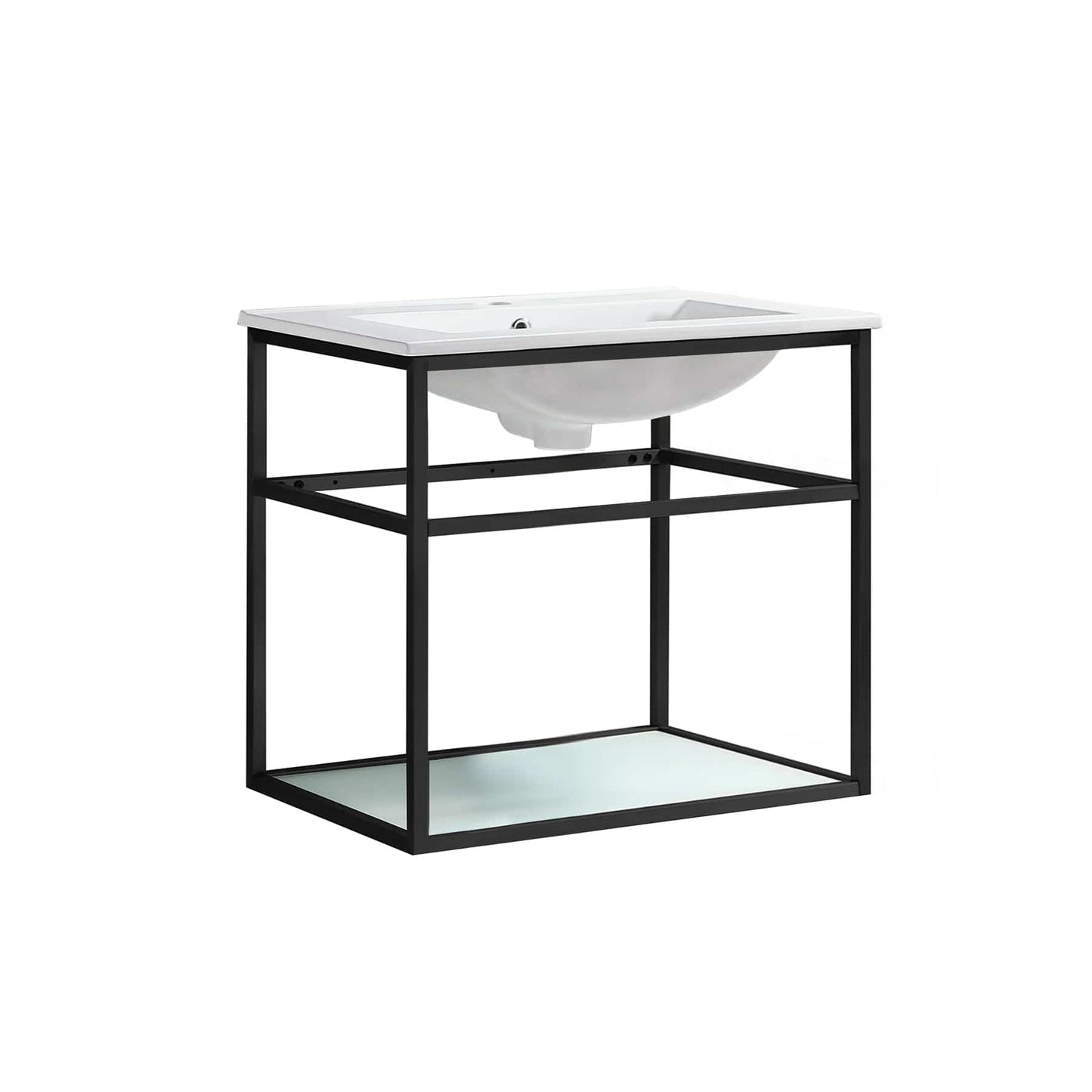 Swiss Madison Pierre 24 Single, Open Shelf, Metal Frame Bathroom Vanity