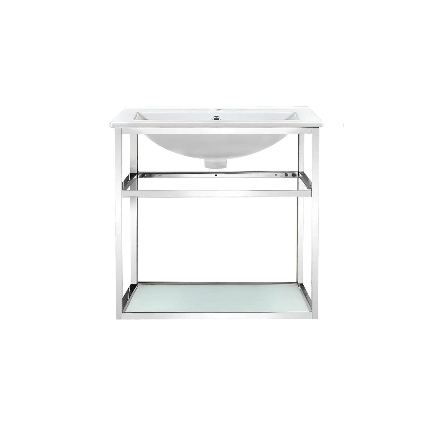 Swiss Madison Pierre 24 Single, Open Shelf, Metal Frame Bathroom Vanity