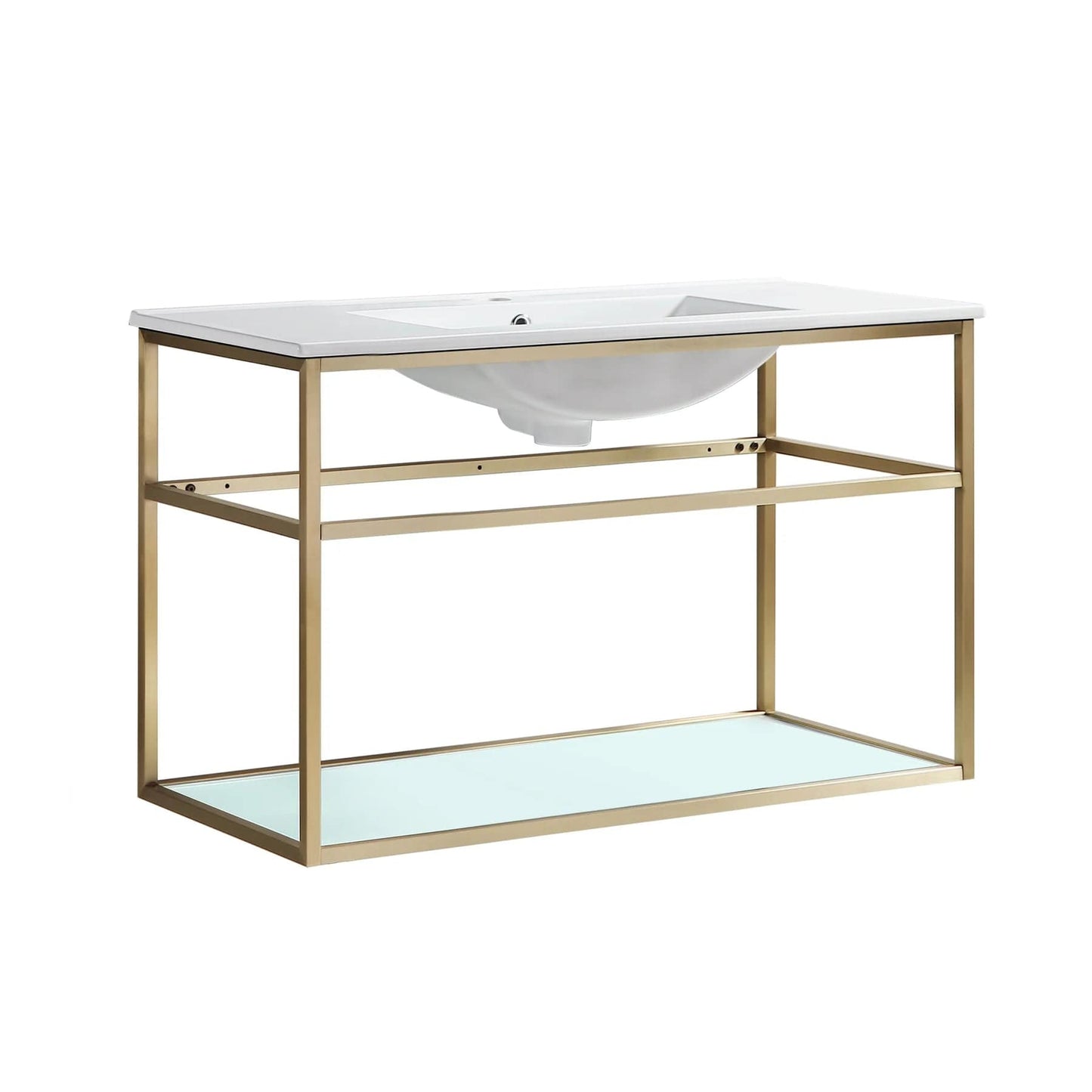 Swiss Madison Pierre 36 Single, Open Shelf, Metal Frame Bathroom Vanity