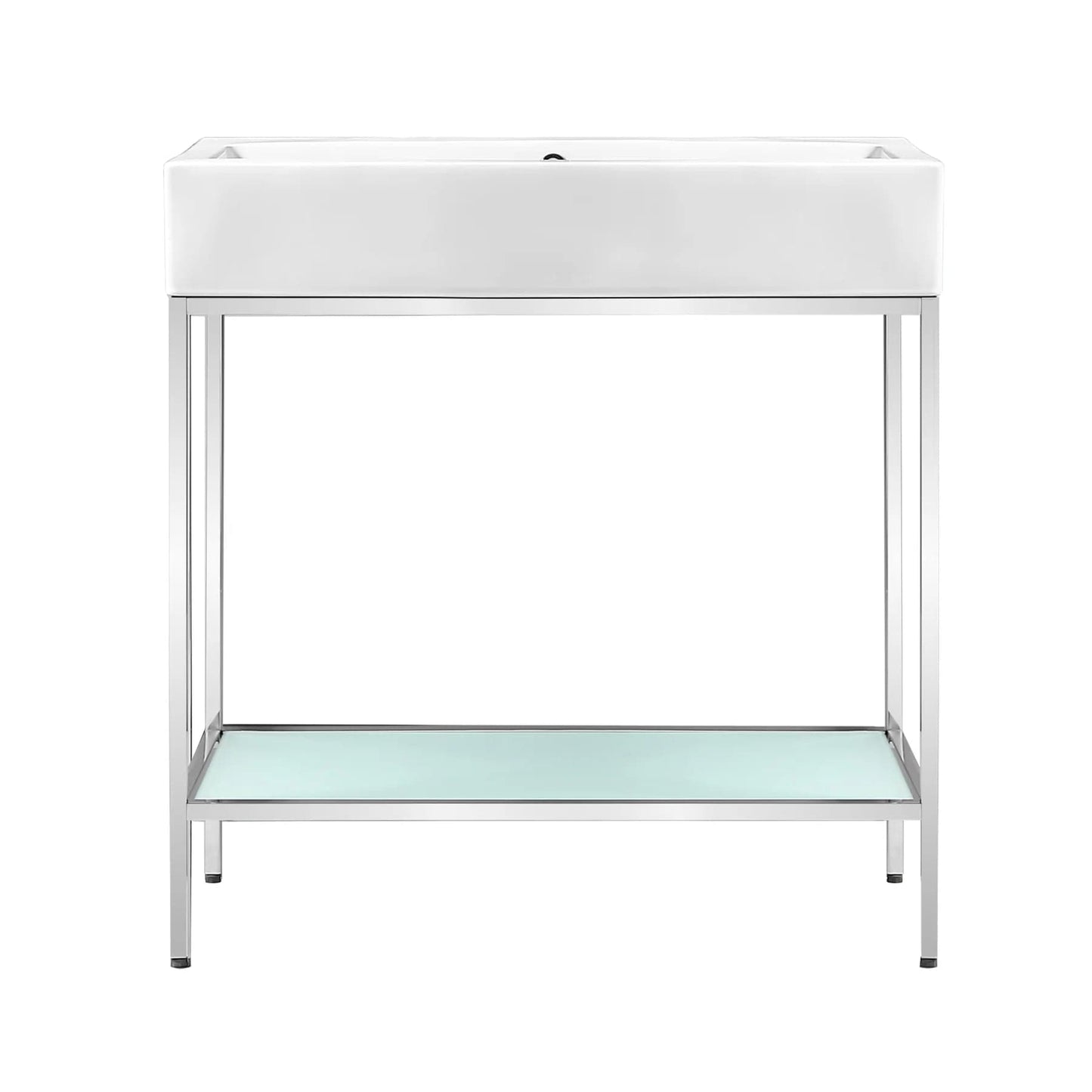 Swiss Madison Pierre 32 Single, Freestanding, Open Shelf, Metal Frame Bathroom Vanity