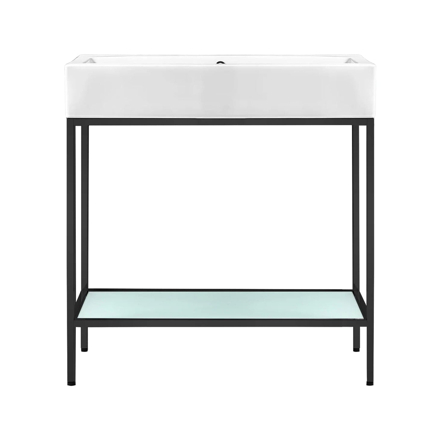 Swiss Madison Pierre 32 Single, Freestanding, Open Shelf, Metal Frame Bathroom Vanity