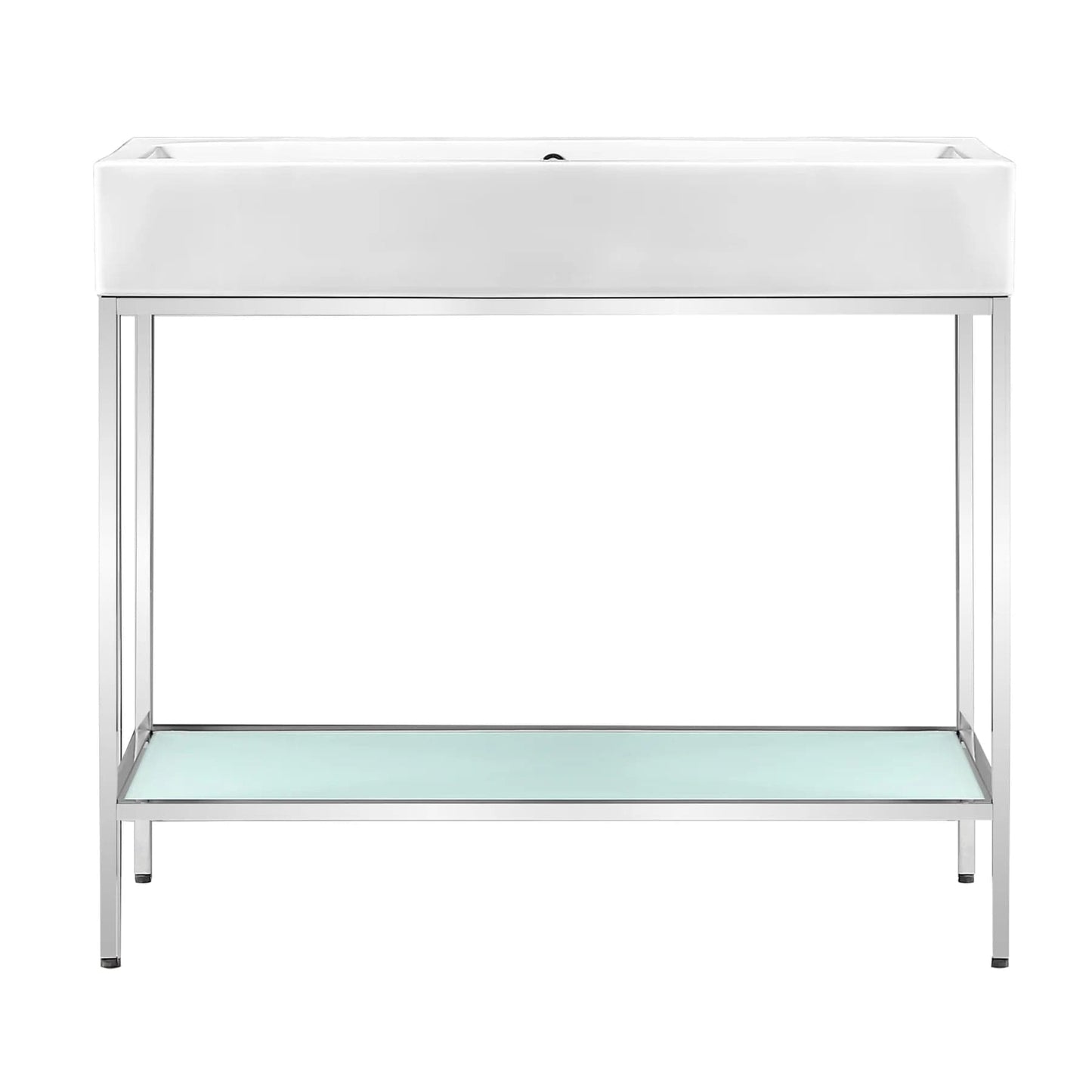 Swiss Madison Pierre 40 Single, Freestanding, Open Shelf, Metal Frame Bathroom Vanity