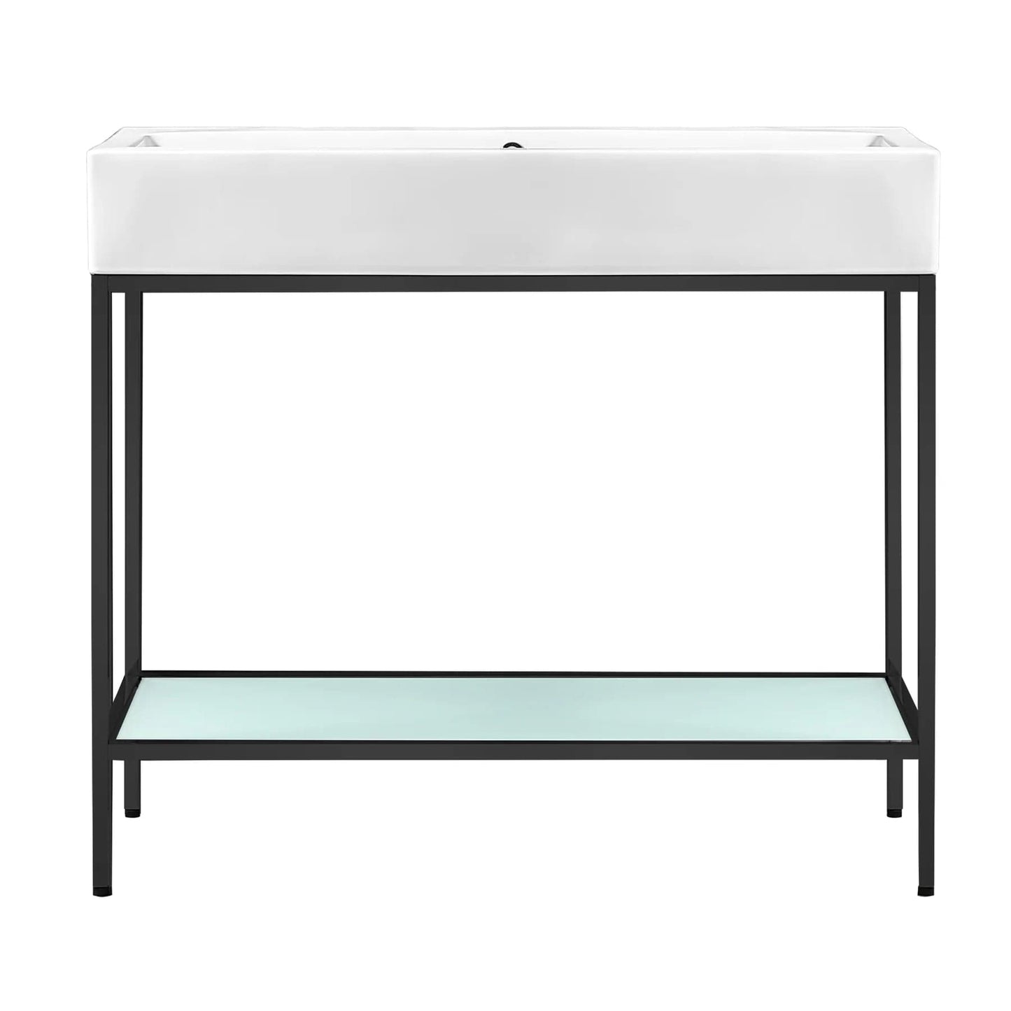 Swiss Madison Pierre 40 Single, Freestanding, Open Shelf, Metal Frame Bathroom Vanity